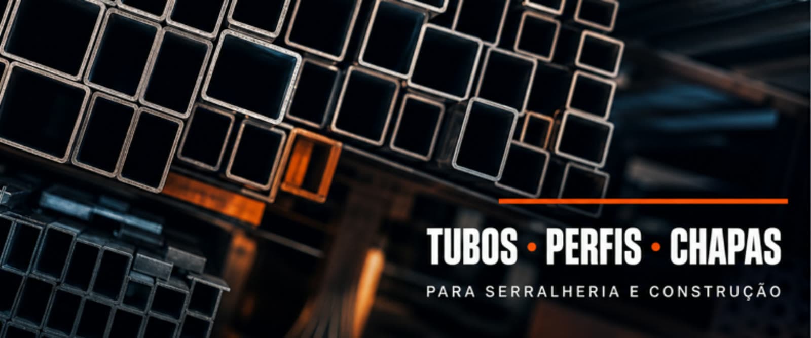 Tubos, perfis e chapas para serralheria e construção
